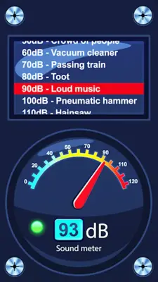 Sound meter in decibels android App screenshot 0