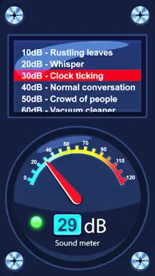 Sound meter in decibels android App screenshot 2